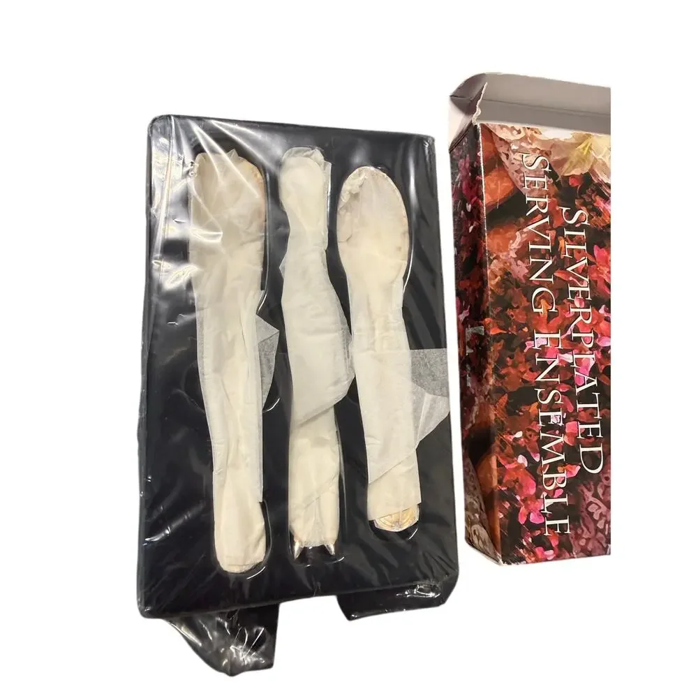 Birmingham Silver Plated Serving Ensembles (set Of 3)